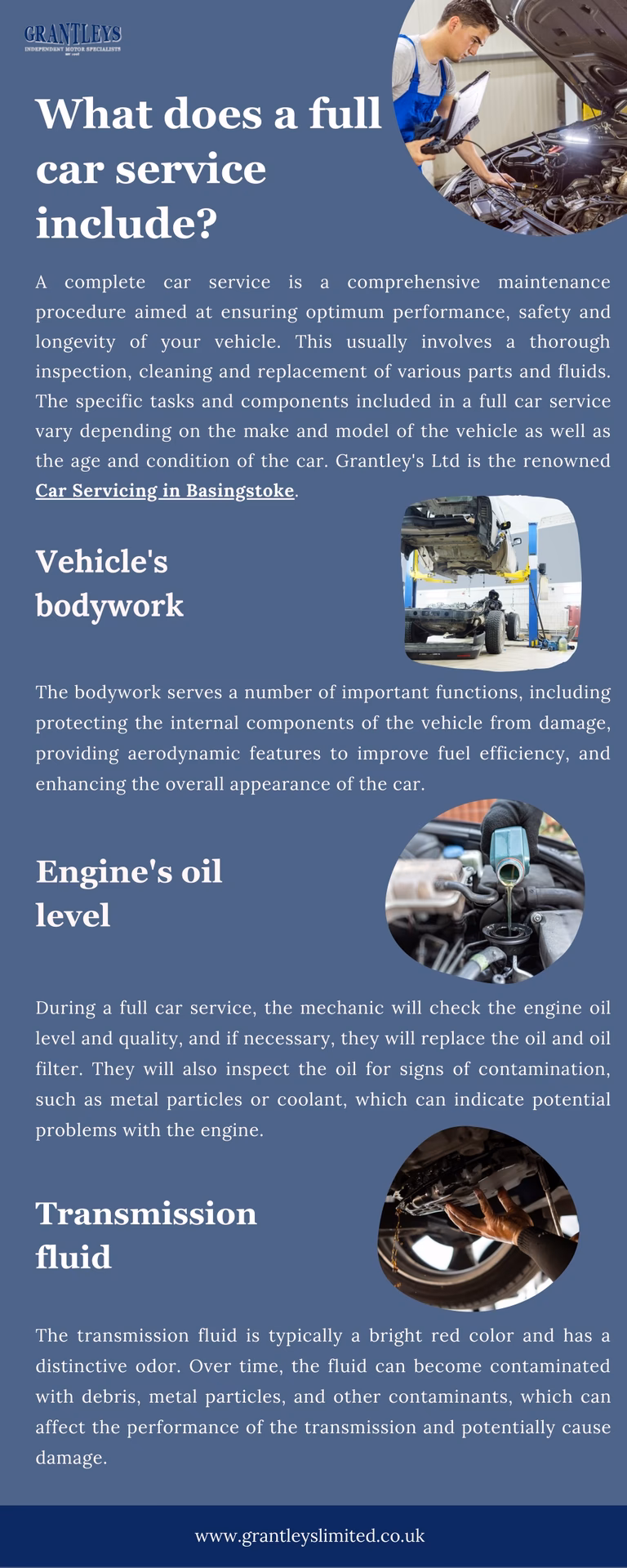What services are included in a car repair service?