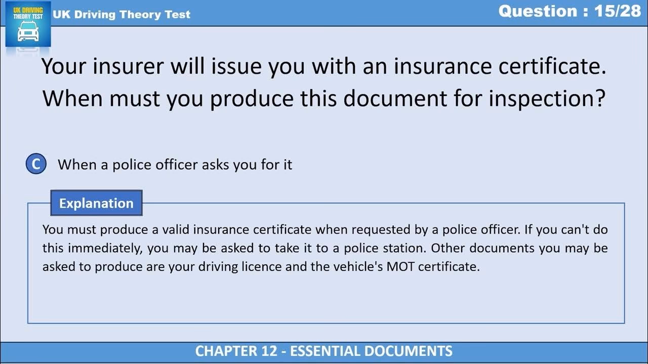 What is a driving theory test (UK)?