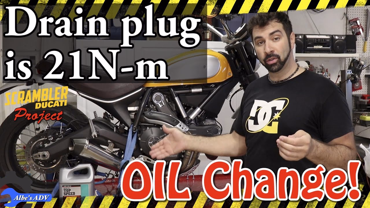Does Ducati use synthetic oil on a scrambler?
