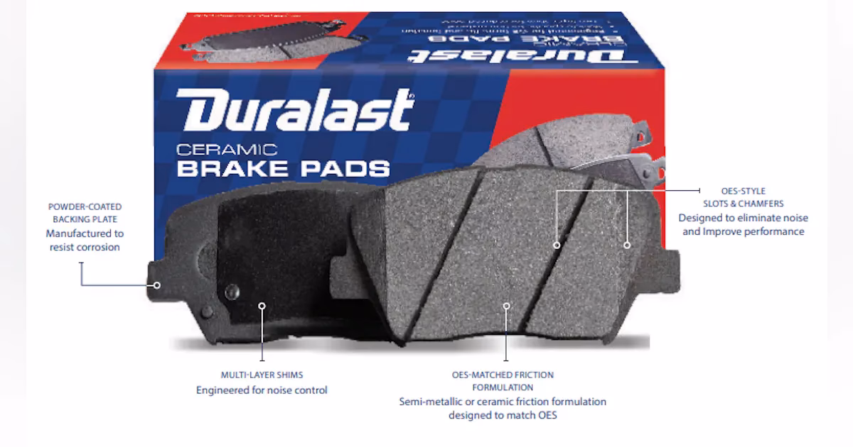 Why are Duralast brake pads described as gold?