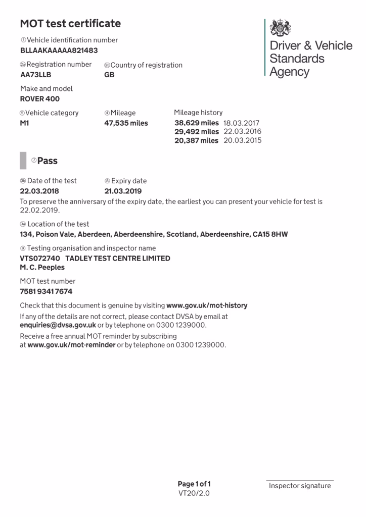 Will my car pass the MOT test?