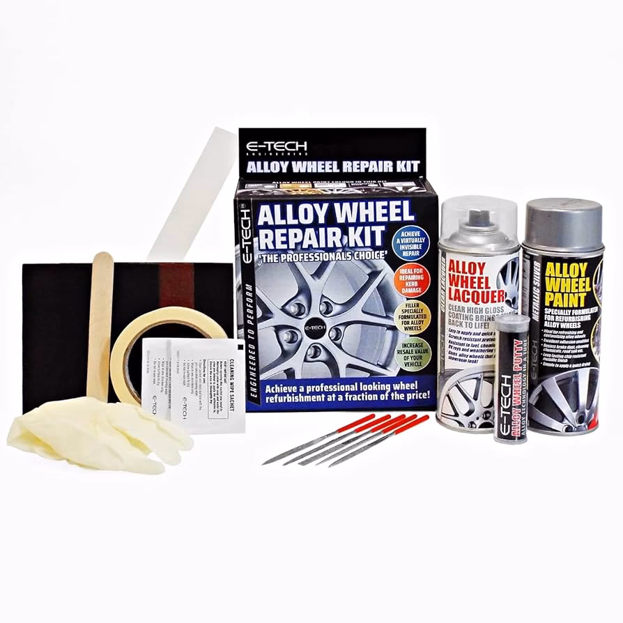 What is included in an alloy wheel repair kit?