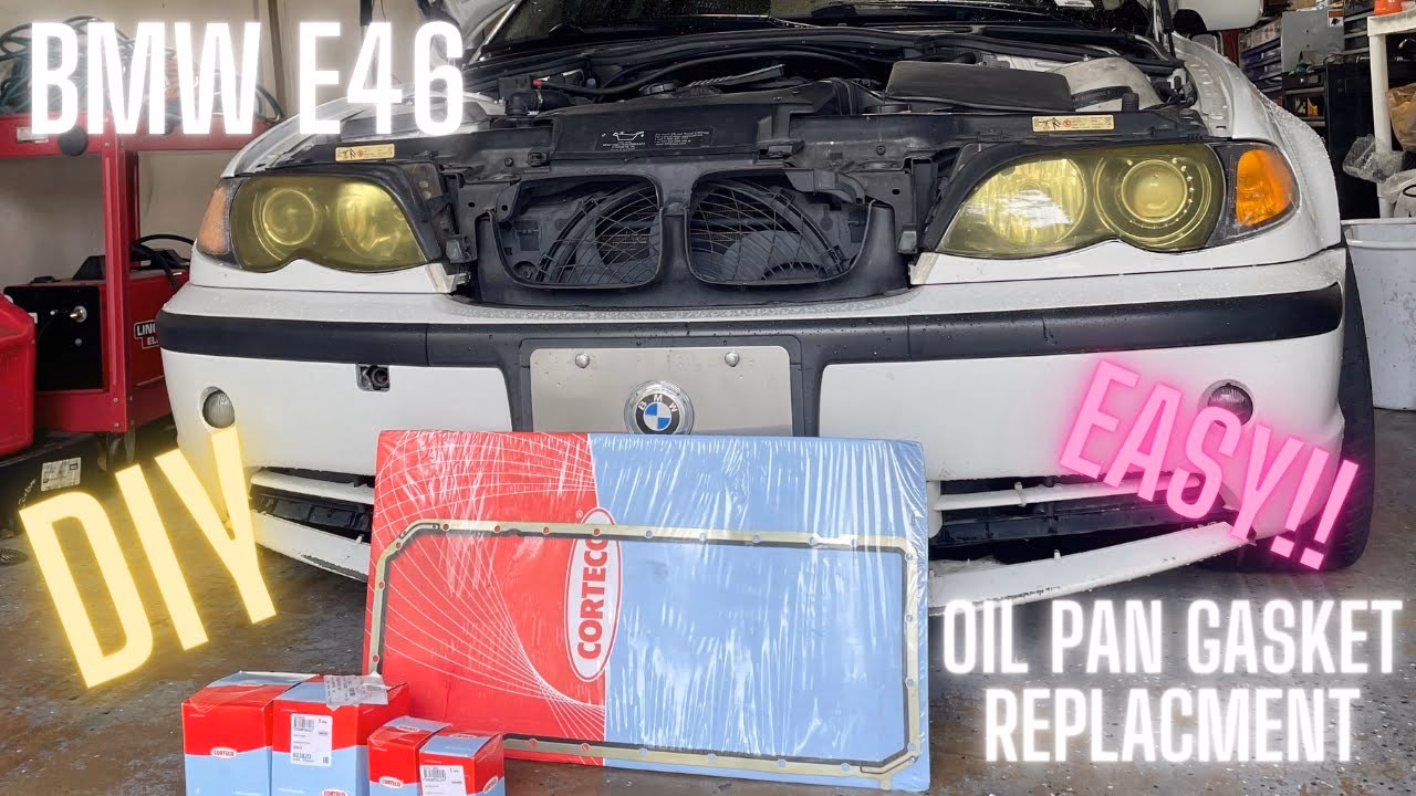 How to remove the oil pan on a rear-wheel drive E46?