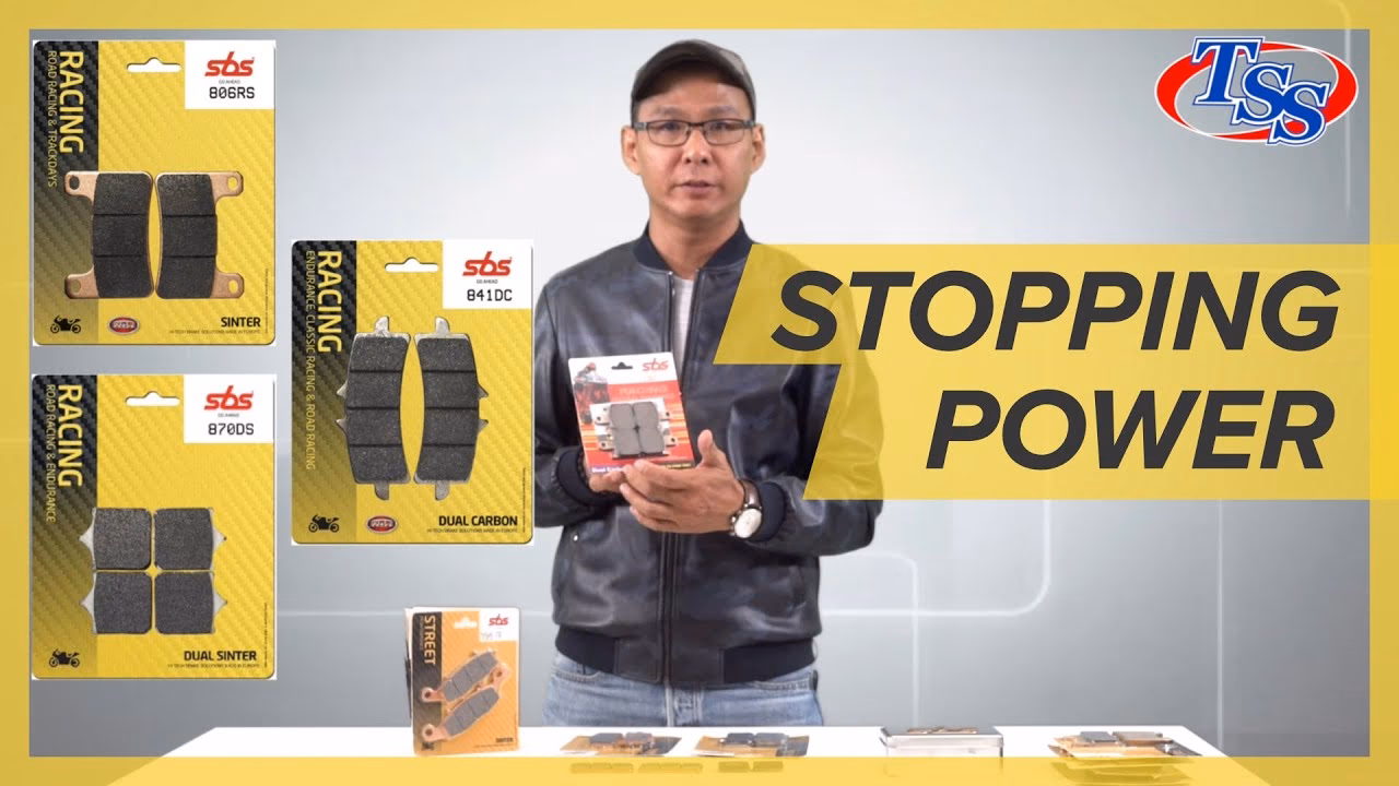 What kind of brake pads does EBC use?