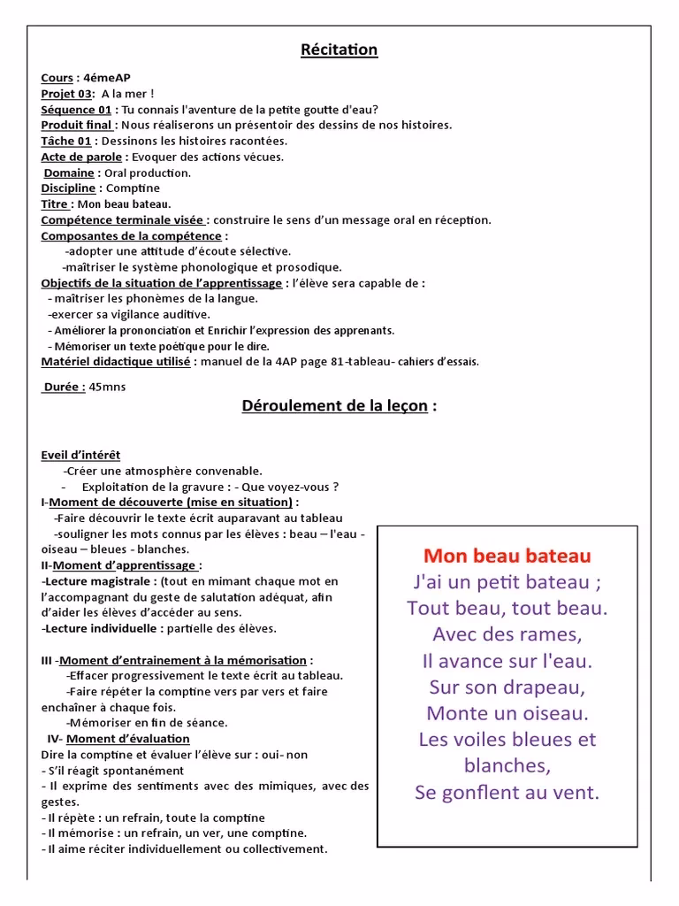 Qu'est-ce qu'une comptine?