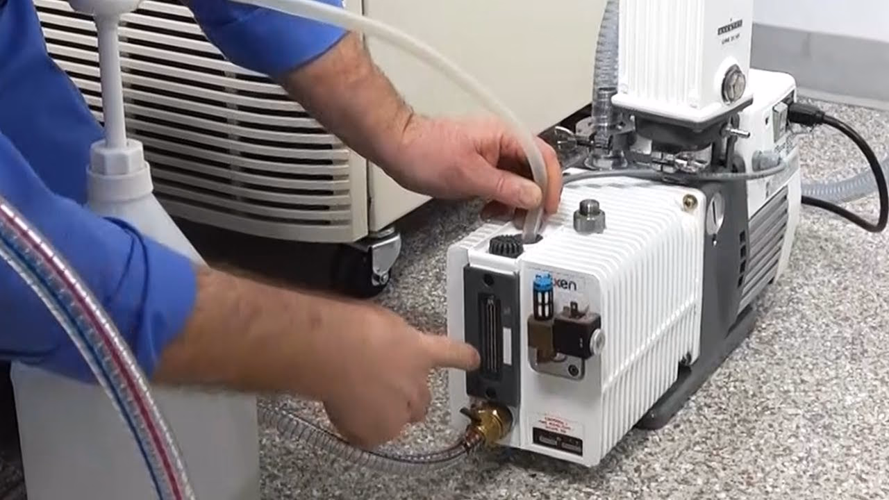 How often should rotary vane pump oil be changed?