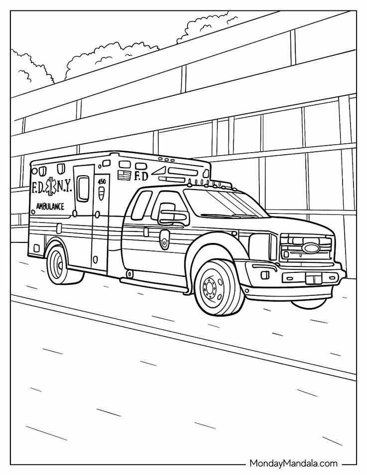What are emergency coloring pages?