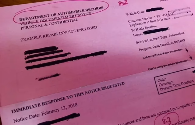 Why does endurance Send Me a 5-year warranty letter?