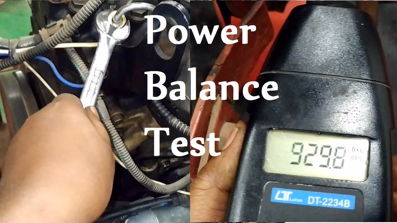 How to check engine power balance?