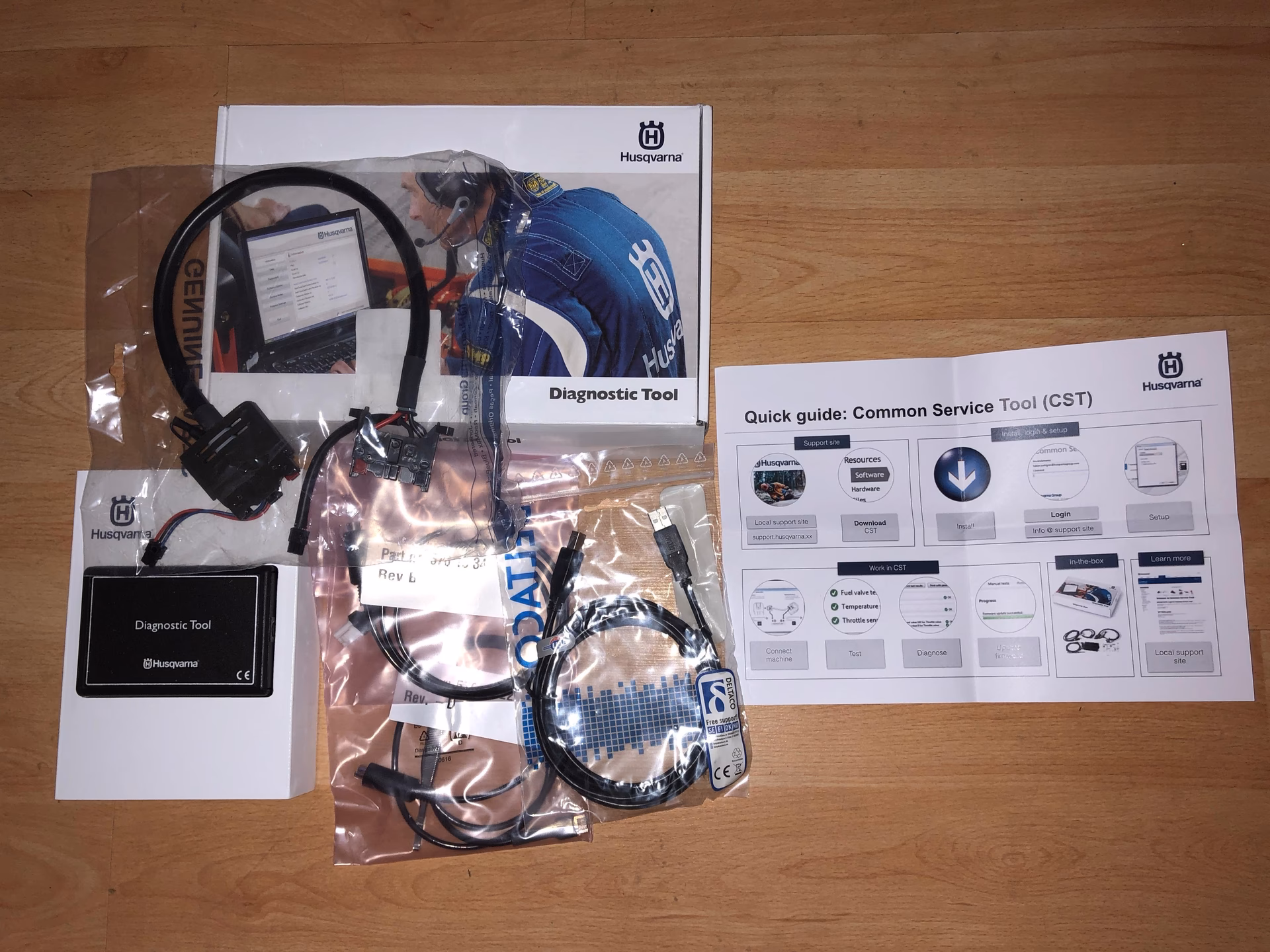 Where can I find Husqvarna 583897101 diagnostic tool kit parts?