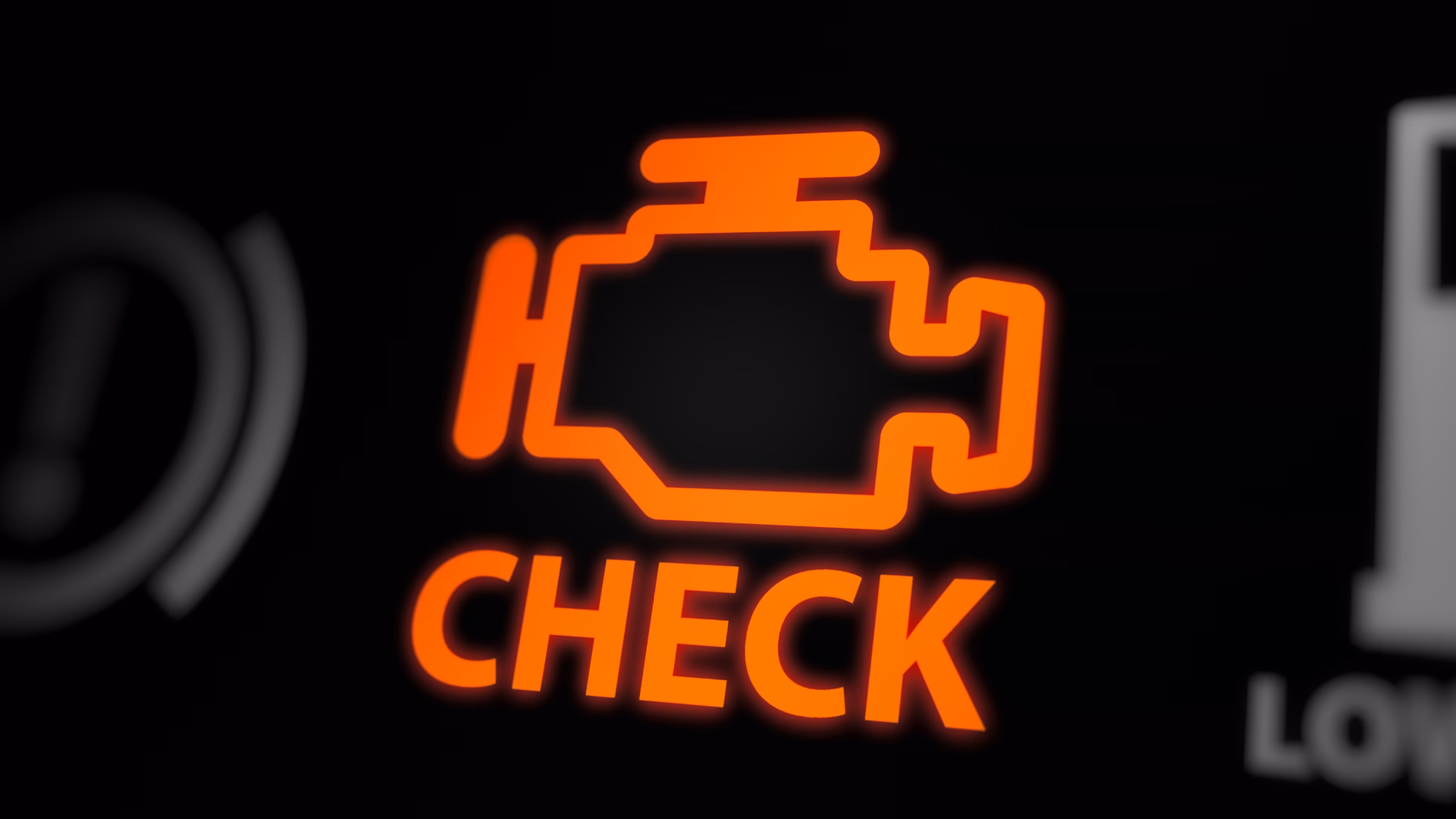 What does an illuminated engine management light mean?
