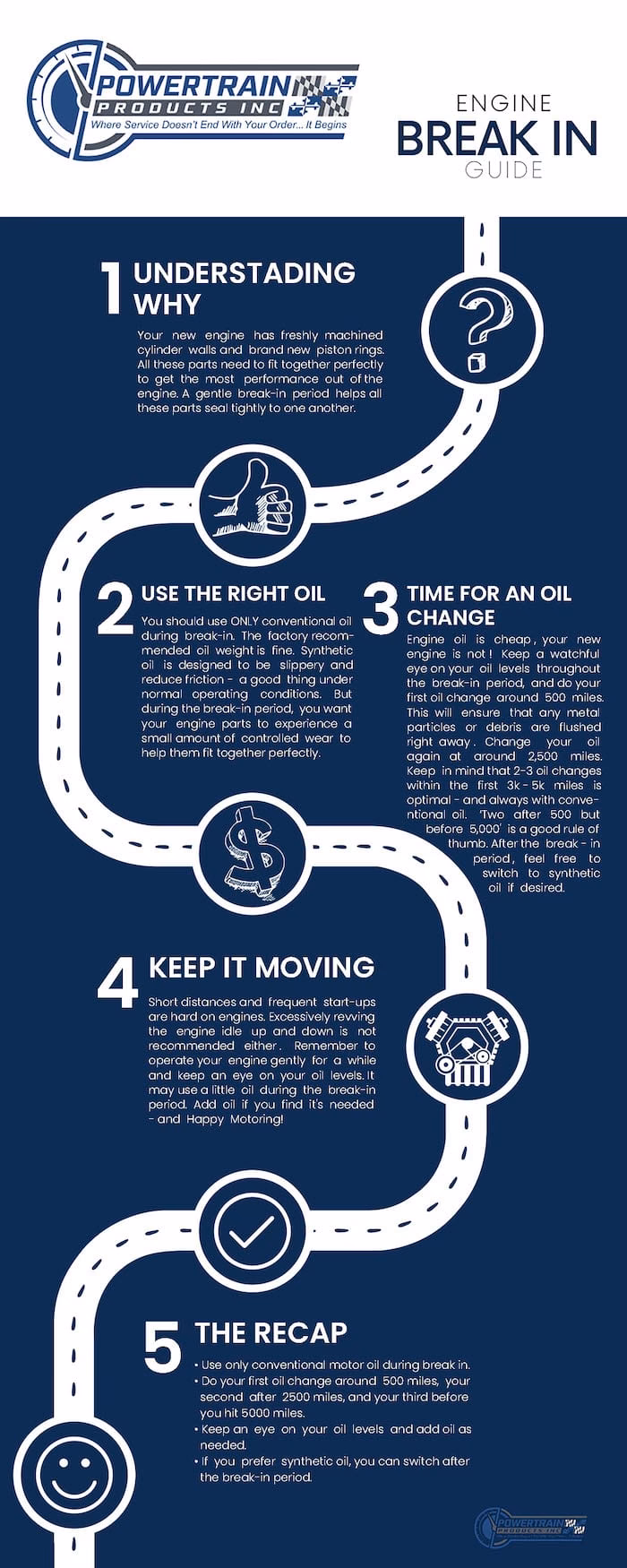 How do you break in a high performance engine?