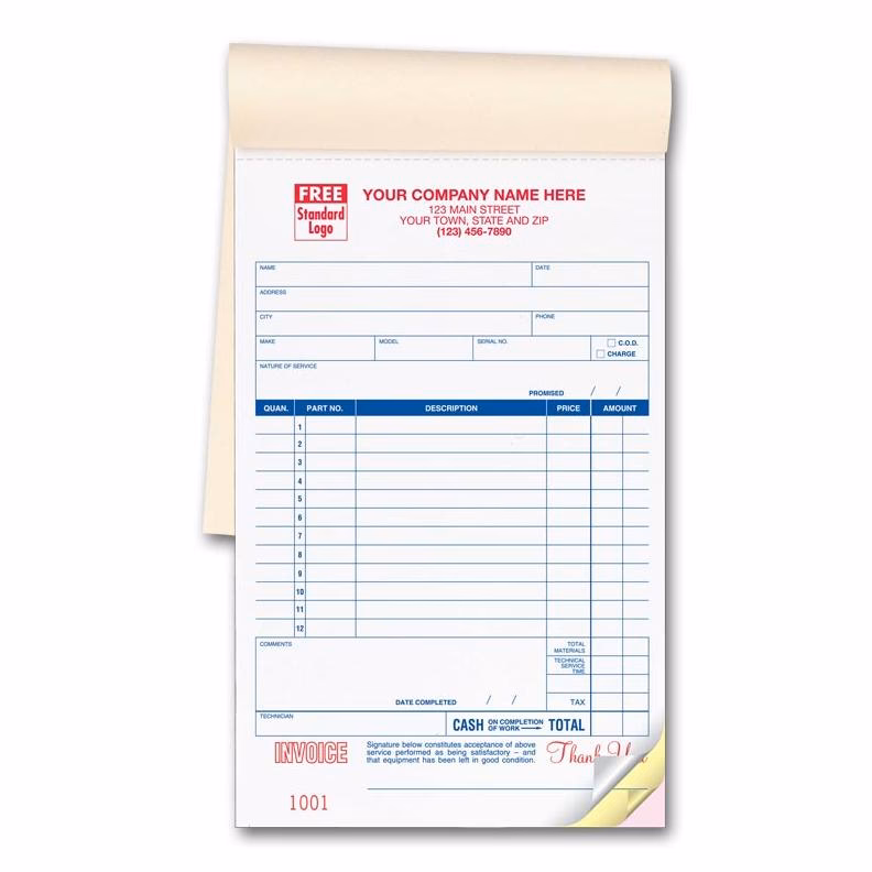 What should be included in a mechanic or repair receipt?