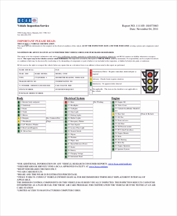 How does an engineer report work?
