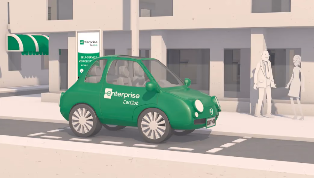 How long does it take to book a car with Enterprise Car Club?