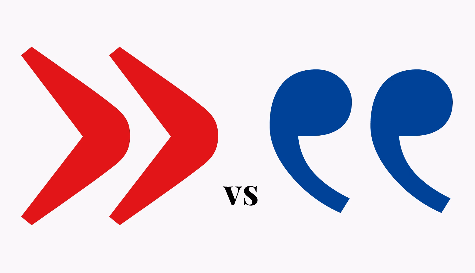 Quels sont les différents types de guillemets ?