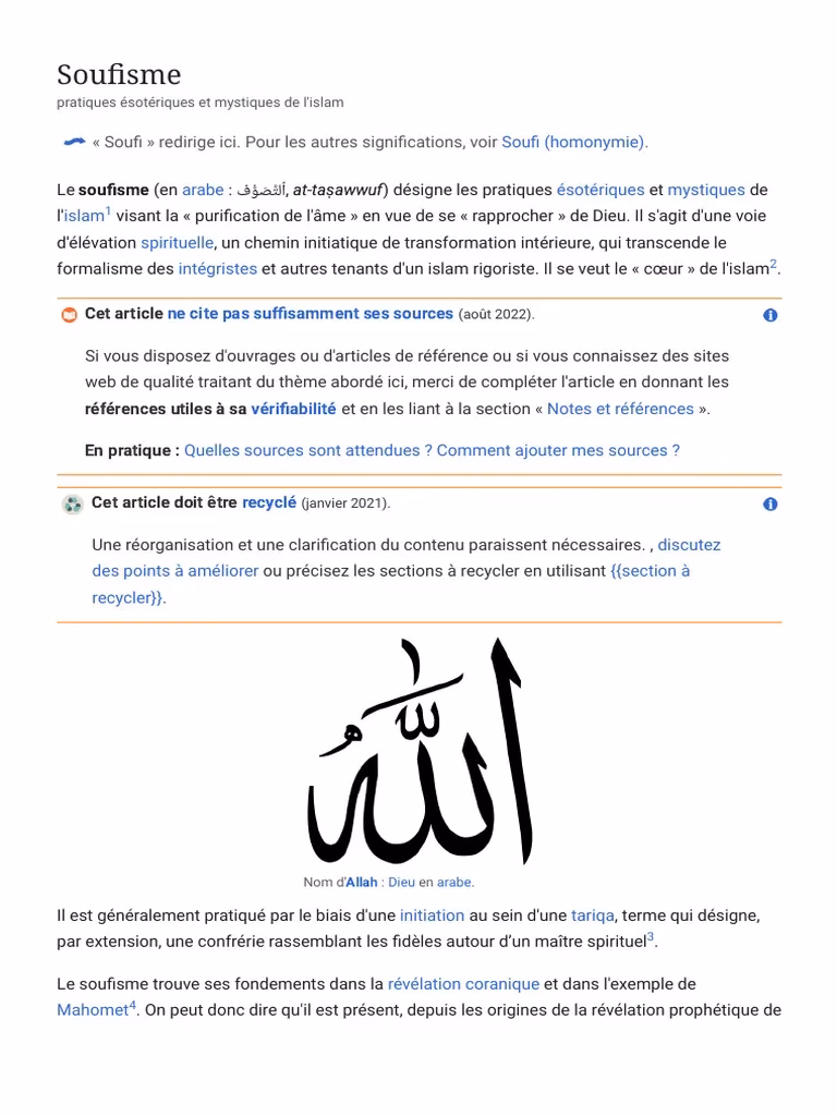 Qu'est-ce que le soufisme ?