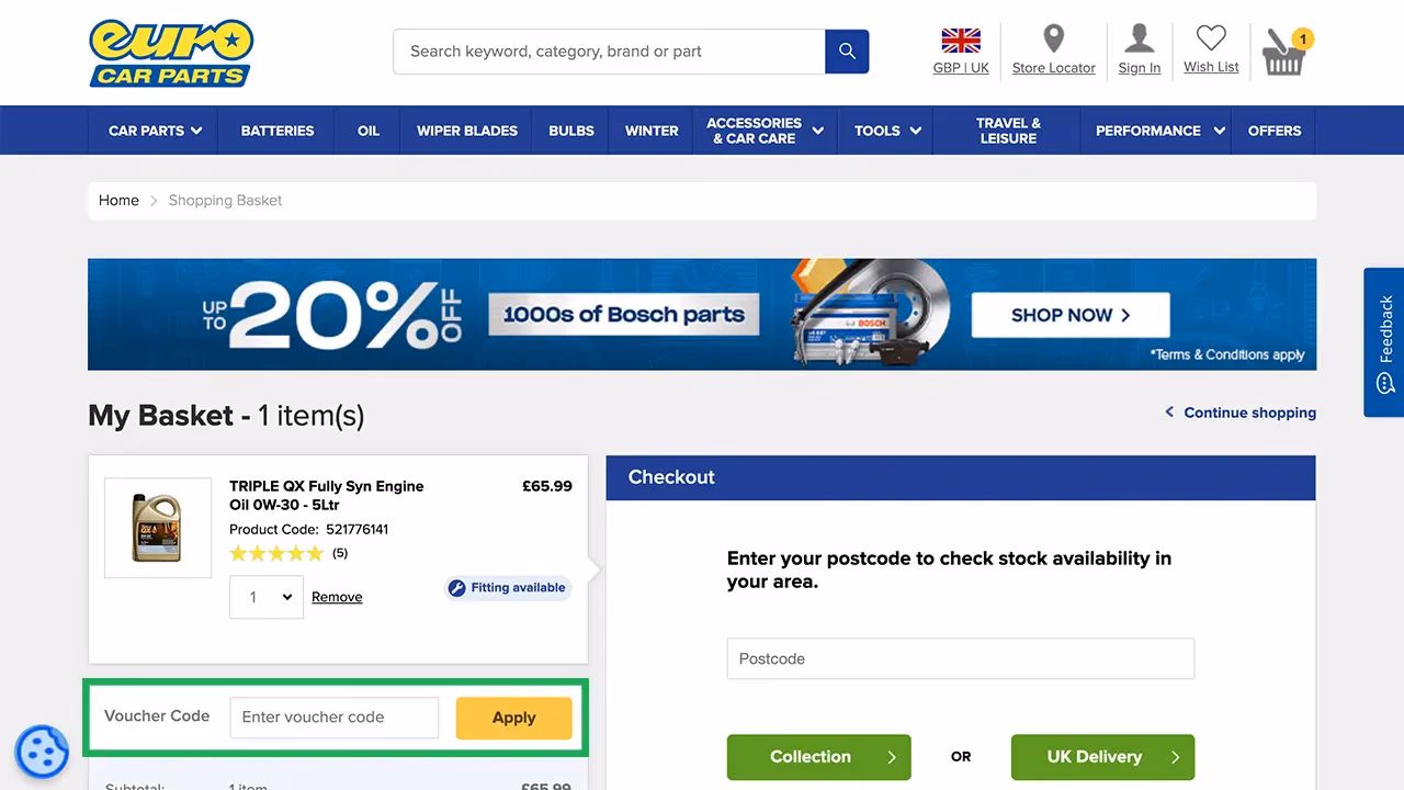 Can I redeem my Euro Car Parts coupon?