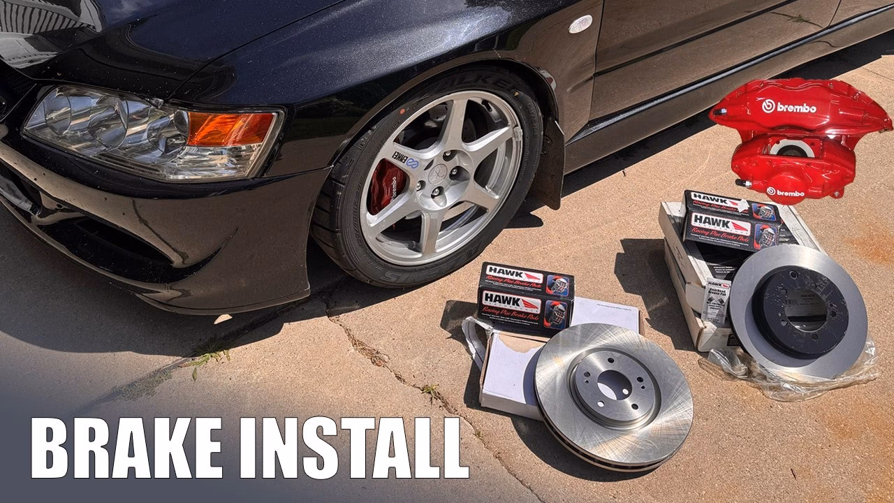 How do you install Evo brake caliper?