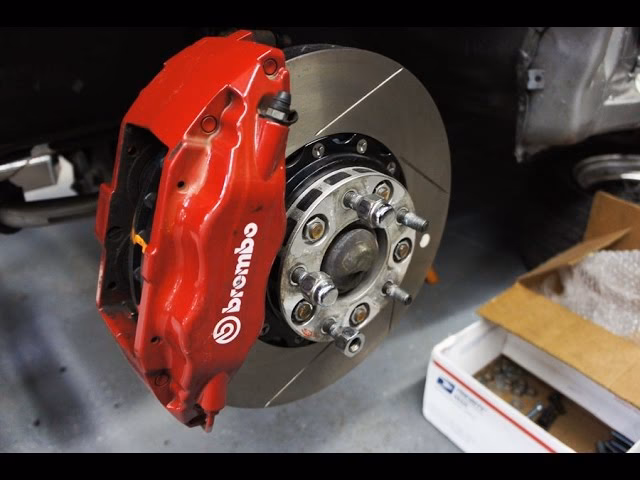 How do you install Evo brake caliper?