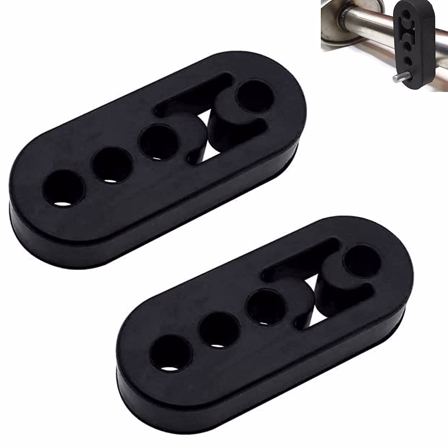 What size bracket for custom exhaust backbox Mount?