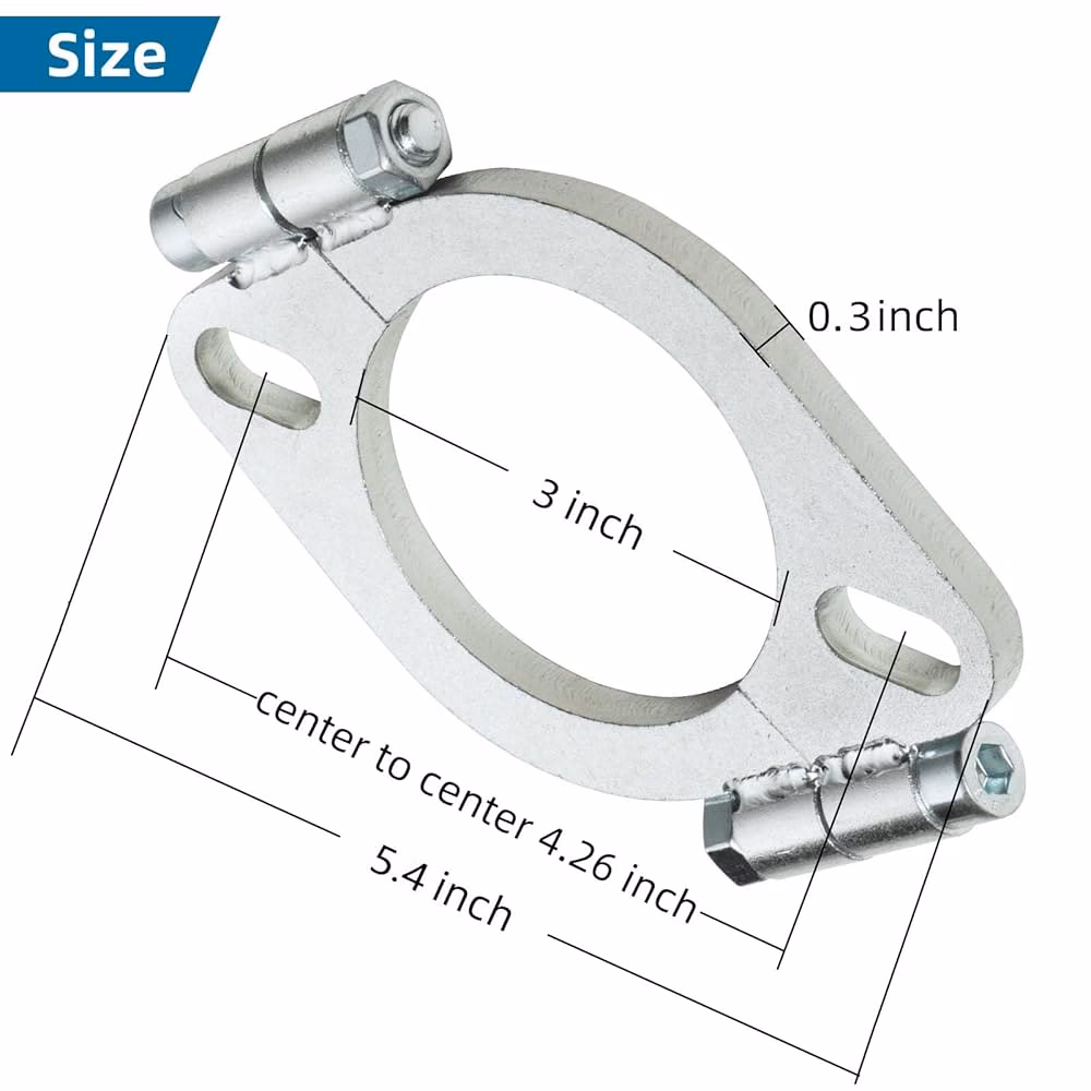 What is a 3 bolt exhaust flange kit?