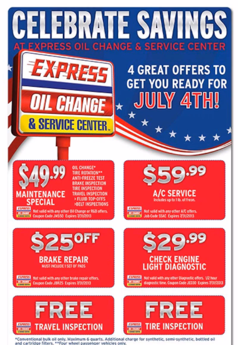 Do Express Oil Change coupons expire?