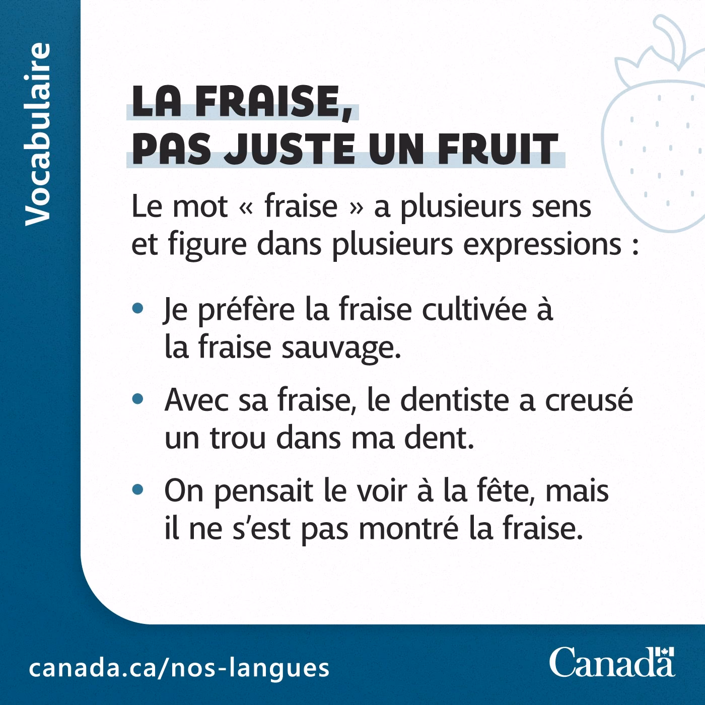 Pourquoi ramener sa fraise ?