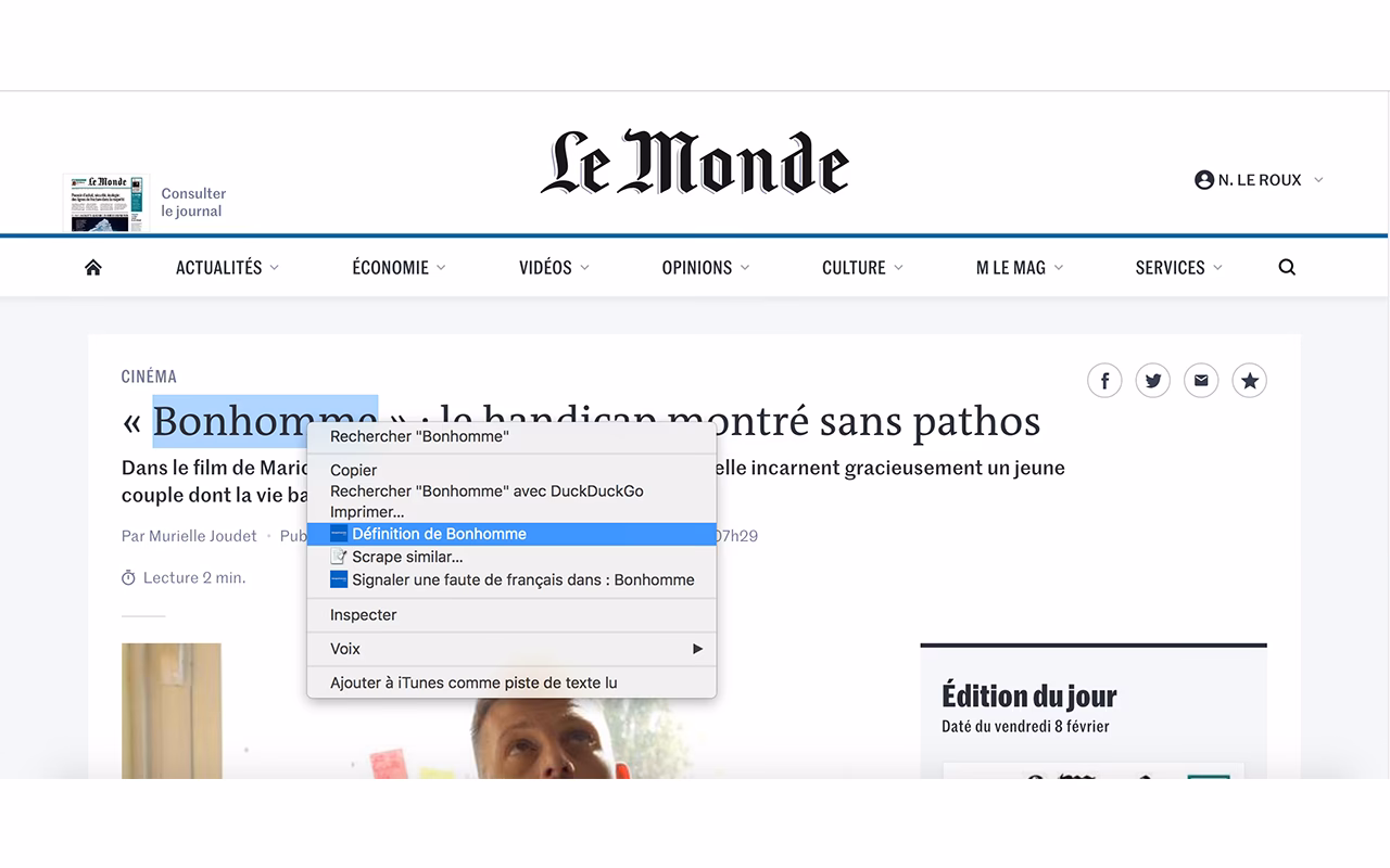 C'est quoi l'extension ?