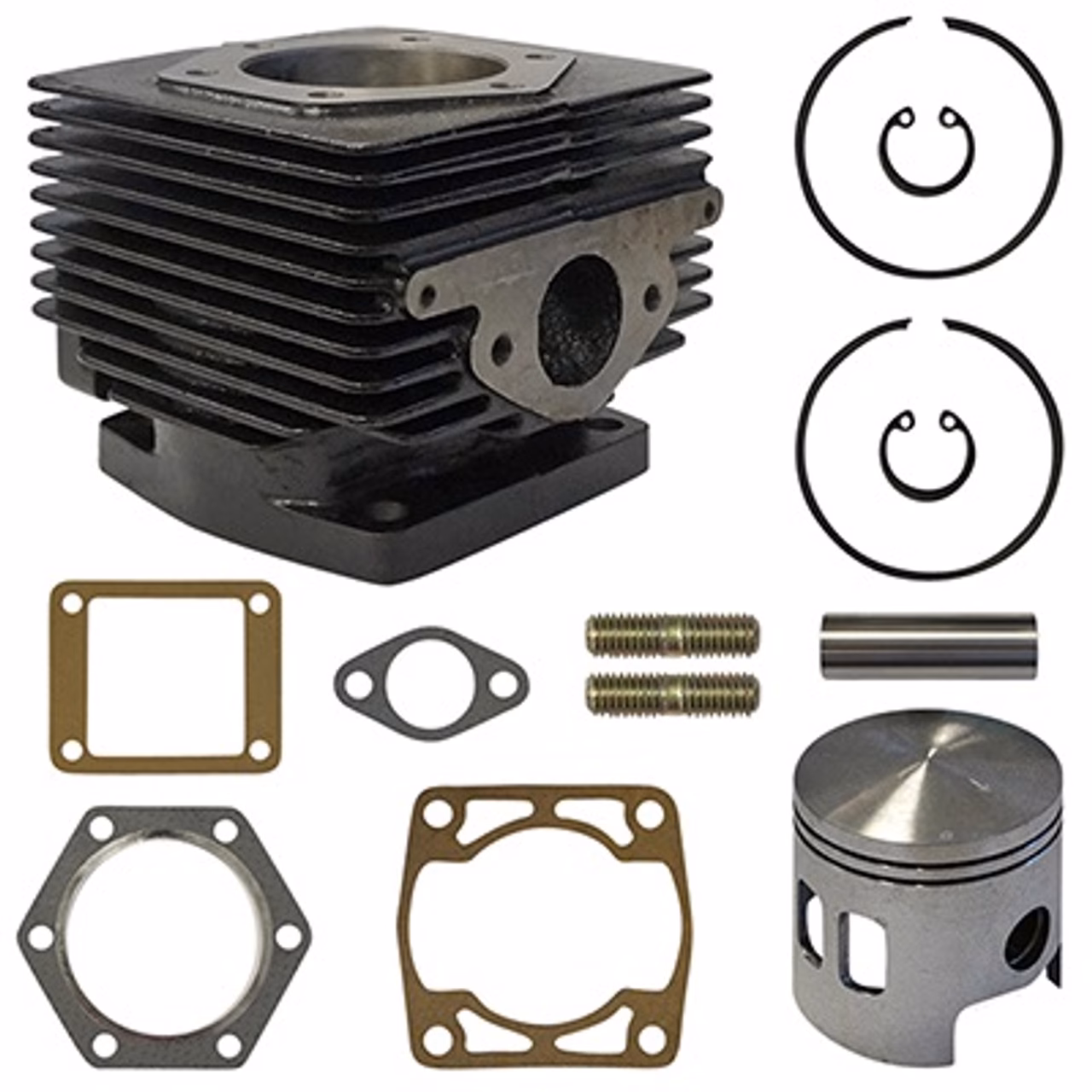 Where is the muffler located on a 1989 EZGO 3PG?