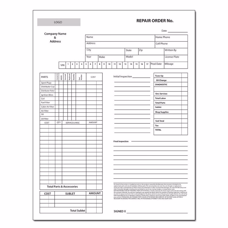 What is a car oil change receipt?