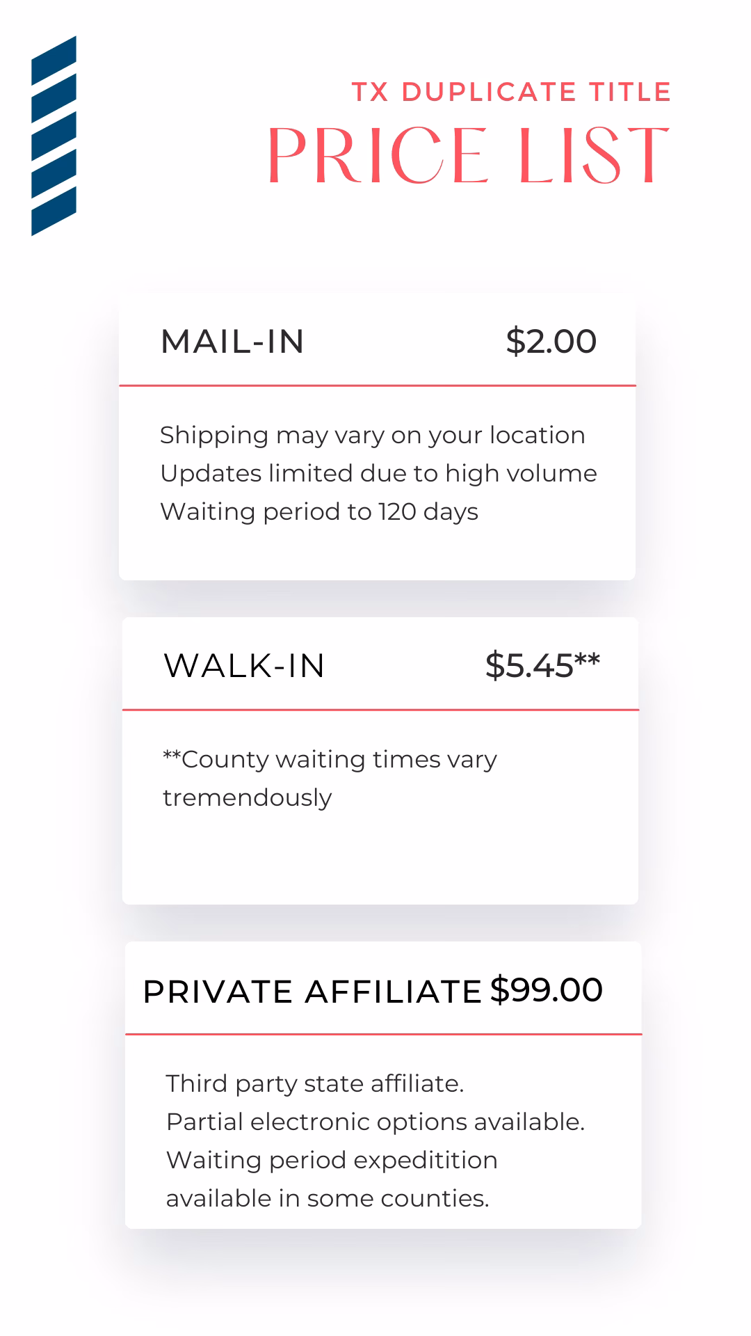 What are the first title online services?