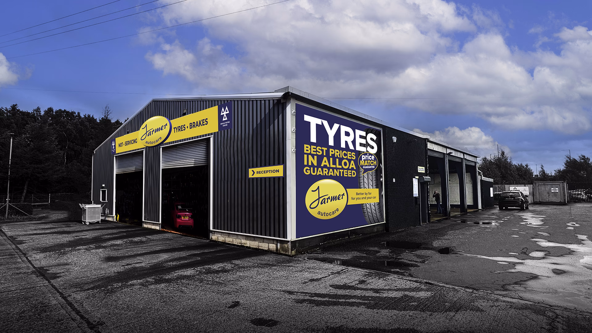 What is the cost of a DVSA MOT at Farmer Autocare?