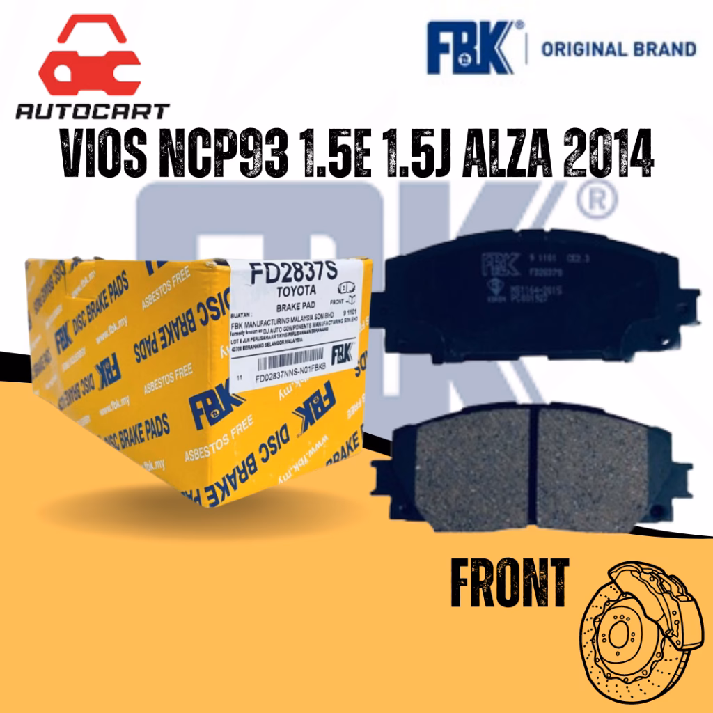 What brake pad for Perodua Alza?
