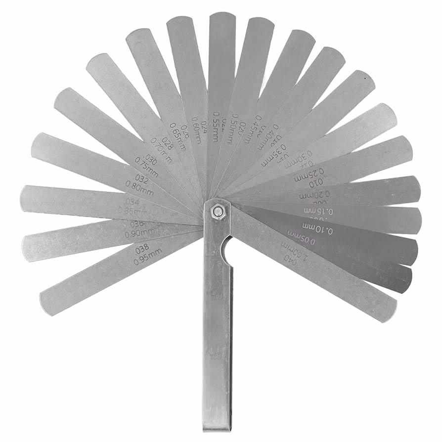 What is a set of feeler gauges?
