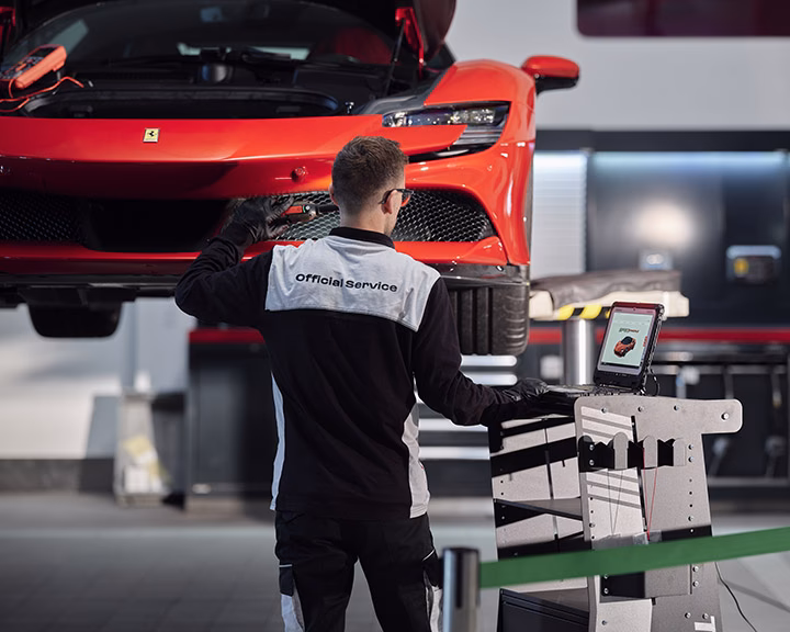 How do I contact Ferrari service & maintenance?