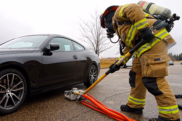 Are electric vehicles causing fires in the UK?