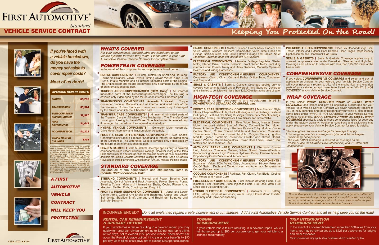 Who sells first automotive contracts?