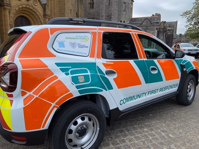 How many community first responders are there in West Midlands?