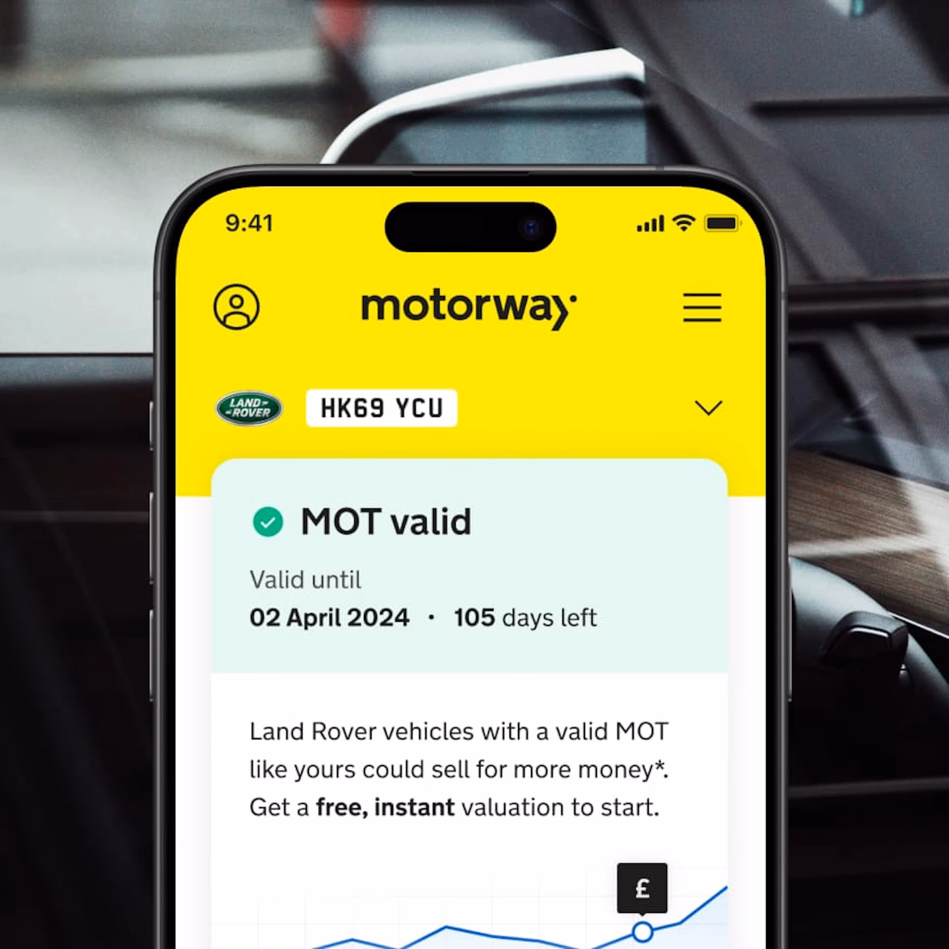 How do I know if a car has a valid tax & MOT?