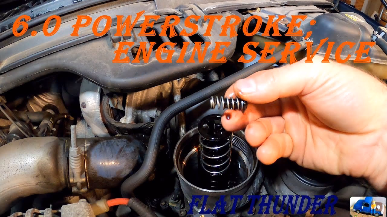 How much oil does a Ford PowerStroke 6.0 take?