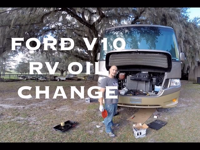 How do you change oil on a V10?
