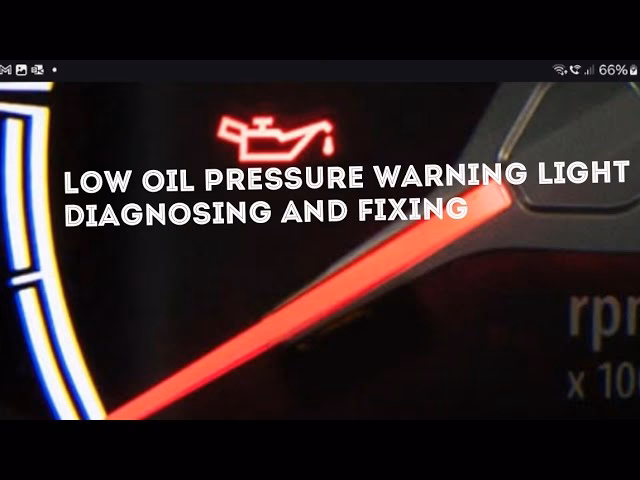 Why is my Ford Fiesta low oil pressure warning light on?