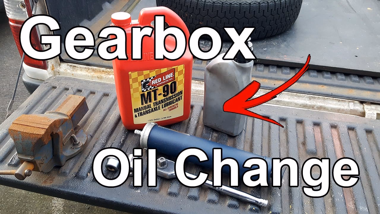 How do you fill a gear box with oil?