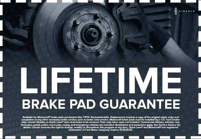 Can I get a lifetime replacement for ceramic brake pads?