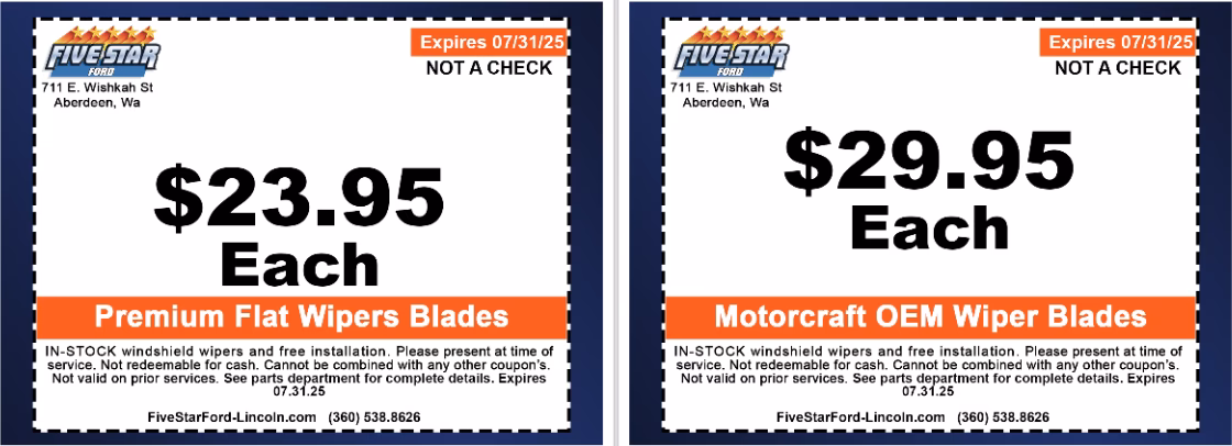 Is there a works coupon for oil change?