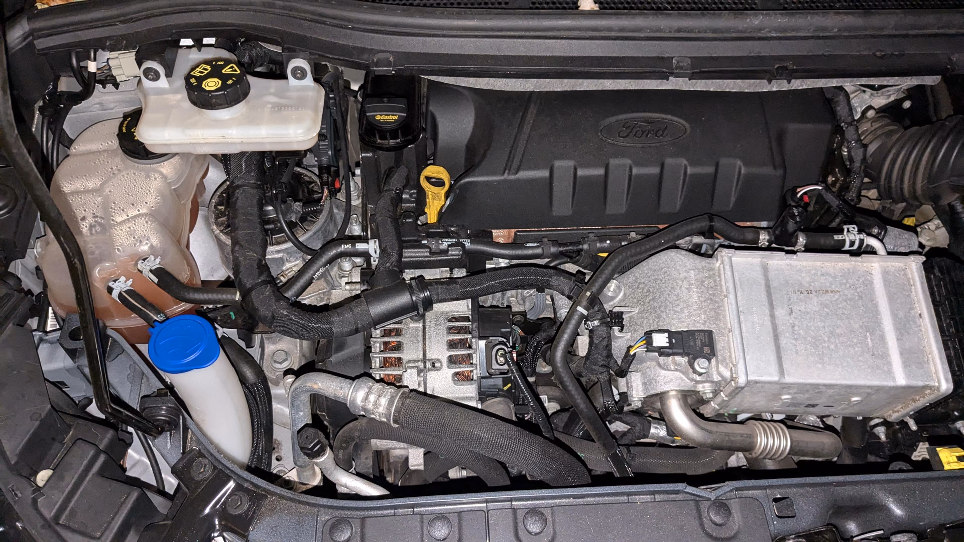Where should the oil filter be located?