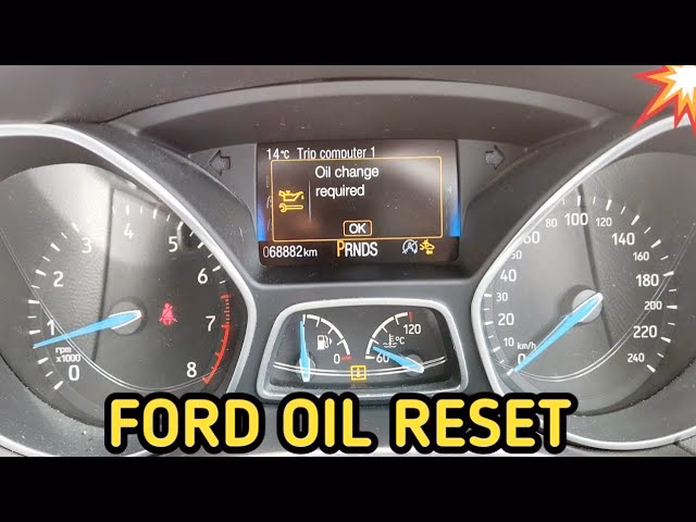 How do I Reset my oil change warning?
