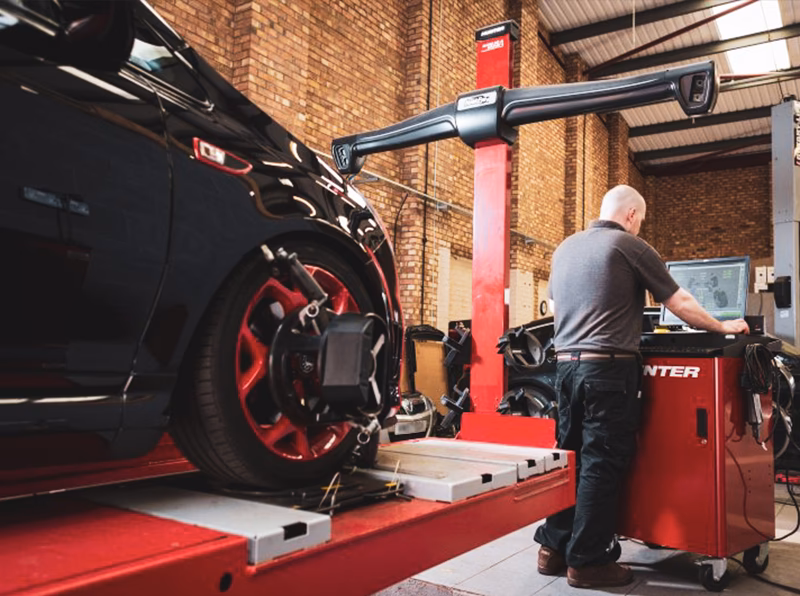 How do I book a wheel alignment?