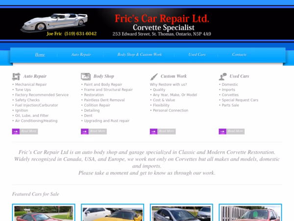 Who is Fric's car repair?